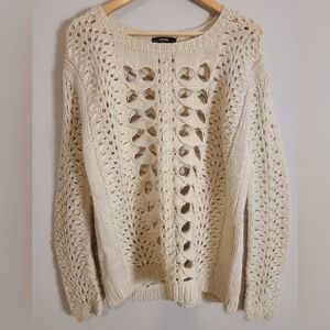 Funktional‎ open knit wool sweater